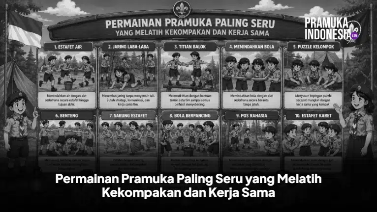 Permainan Pramuka Paling Seru yang Melatih Kekompakan dan Kerja Sama