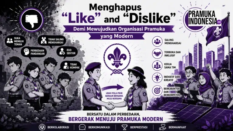 Menghapus Penyakit ‘Like and Dislike’ Demi Mewujudkan Organisasi Pramuka yang Modern