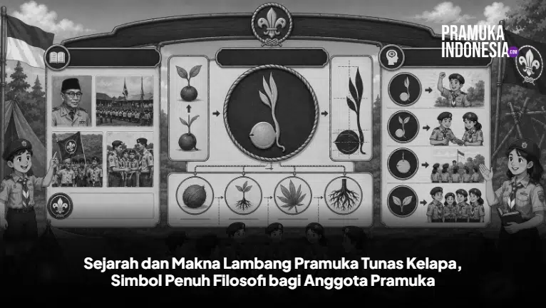 Sejarah dan Makna Lambang Pramuka Tunas Kelapa, Simbol Penuh Filosofi bagi Anggota Pramuka