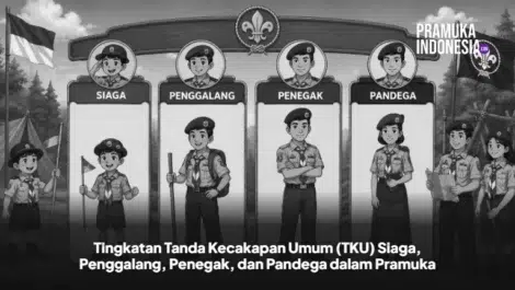 Tingkatan Tanda Kecakapan Umum (TKU) Siaga, Penggalang, Penegak, dan Pandega dalam Pramuka