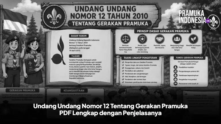 Undang Undang Nomor 12 Tahun 2010 Tentang Gerakan Pramuka PDF