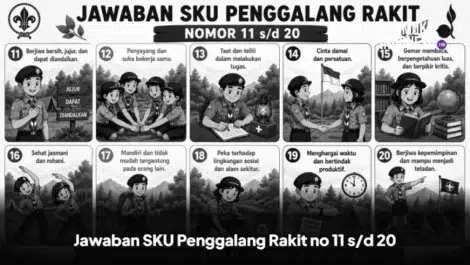 Jawaban SKU Penggalang Rakit no 11 s/d 20