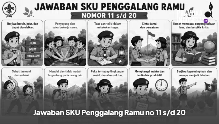 Jawaban SKU Penggalang Ramu no 11 s/d 20